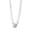 Thumbnail Image 1 of Sliding Rolo Bead Necklace Sterling Silver 16"