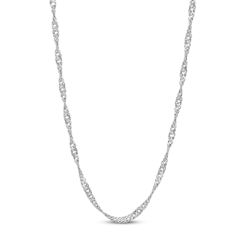 Singapore Chain Necklace Sterling Silver 18" 2.86mm