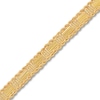 Thumbnail Image 2 of Hollow Square Bead & Bar Necklace 10K Yellow Gold 17.25&quot;