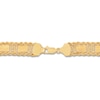 Thumbnail Image 3 of Hollow Square Bead & Bar Necklace 10K Yellow Gold 17.25&quot;