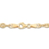 Thumbnail Image 1 of Hollow Flat Mariner Chain Necklace 10K Yellow Gold 18" 3.9mm