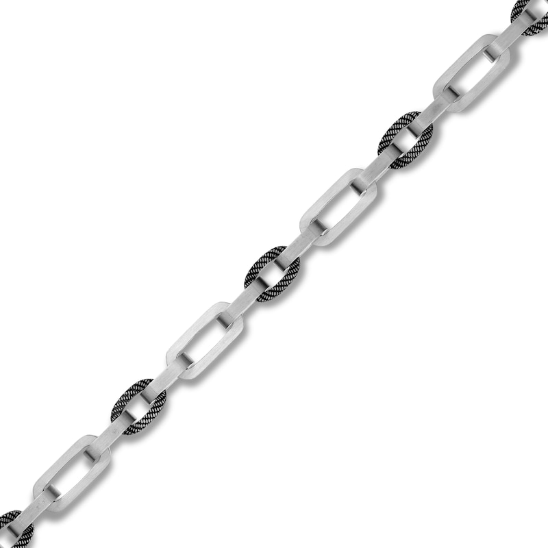 Main Image 2 of Solid Link Chain Necklace Stainless Steel 24&quot; 7.5mm