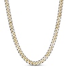 Thumbnail Image 1 of Solid Curb Chain Necklace Two-Tone Stainless Steel 24&quot; 8mm