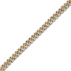 Thumbnail Image 2 of Solid Curb Chain Necklace Two-Tone Stainless Steel 24&quot; 8mm