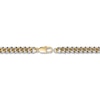 Thumbnail Image 3 of Solid Curb Chain Necklace Two-Tone Stainless Steel 24&quot; 8mm