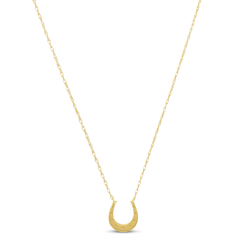 Horseshoe pendant in 18-karats gold