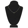 Thumbnail Image 4 of Sideways Cross Necklace 14K Yellow Gold 16-18&quot; Adjustable