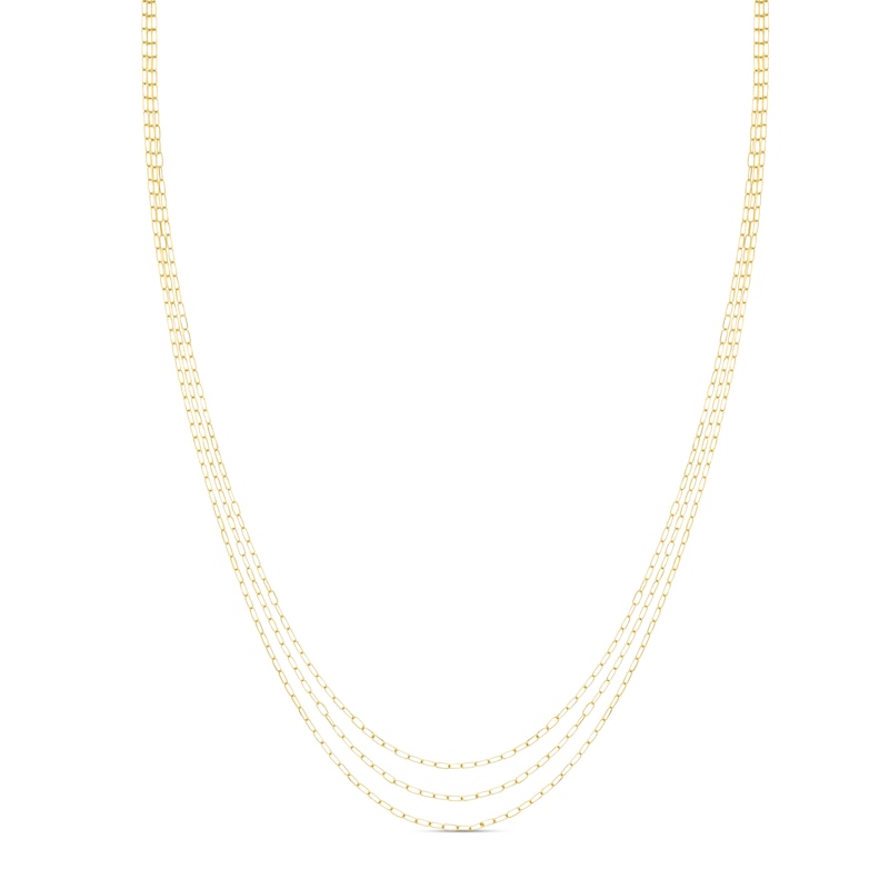 Forzentina Chain Choker Necklace 14K Yellow Gold 15"