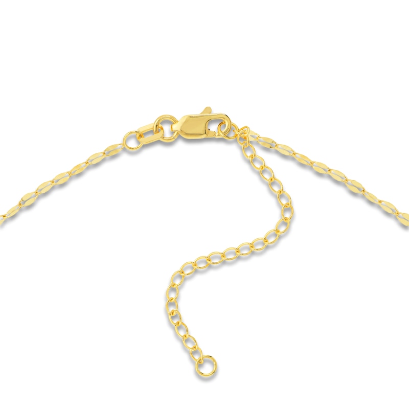 Main Image 3 of Cross Necklace 14K Yellow Gold 18&quot;