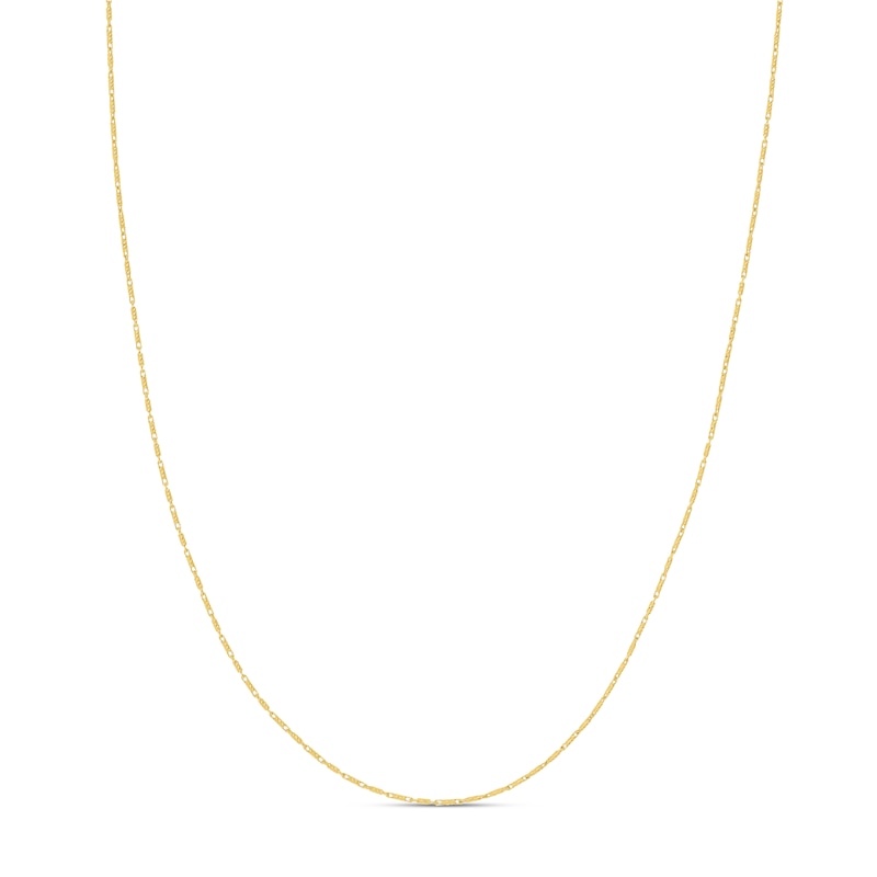 Main Image 1 of Solid Lumacina Chain Necklace 14K Yellow Gold 1.05mm 20&quot;