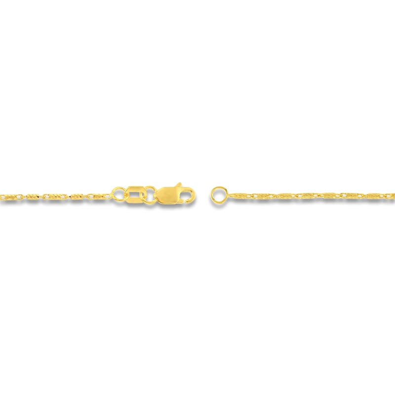 Main Image 3 of Solid Lumacina Chain Necklace 14K Yellow Gold 1.05mm 20&quot;