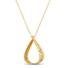 Thumbnail Image 1 of Italia D'Oro Pear-shaped Triangle Necklace 14K Yellow Gold 18&quot;