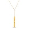 Thumbnail Image 1 of Italia D'Oro Rectangle Bar Necklace 14K Yellow Gold 17&quot;