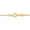 Thumbnail Image 2 of Italia D'Oro Rectangle Bar Necklace 14K Yellow Gold 17&quot;