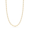 Thumbnail Image 0 of Solid Paperclip Chain Necklace 14K Yellow Gold 18" 5mm