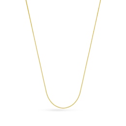 Women's Solid Cable Chain Necklace 18K Yellow Gold 18&quot; 1.05mm