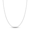 Thumbnail Image 0 of Solid Paperclip Chain Necklace 14K White Gold 24" 4mm