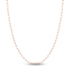 Thumbnail Image 0 of Solid Paperclip Chain Necklace 14K Rose Gold 18" 4mm