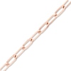 Thumbnail Image 1 of Solid Paperclip Chain Necklace 14K Rose Gold 18" 4mm