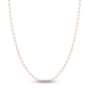 Thumbnail Image 0 of Solid Paperclip Chain Necklace 14K Rose Gold 20" 4mm