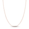 Thumbnail Image 1 of Solid Paperclip Chain Necklace 14K Rose Gold 24&quot; 3.7mm