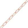 Thumbnail Image 1 of Solid Paperclip Chain Necklace 14K Rose Gold 24" 3.7mm