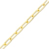 Thumbnail Image 1 of Solid Paperclip Chain Necklace 14K Yellow Gold 24" 4mm