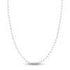 Thumbnail Image 0 of Solid Paperclip Chain Necklace 14K White Gold 24" 3.1mm