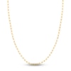 Thumbnail Image 0 of Solid Paperclip Chain Necklace 14K Yellow Gold 18" 3.1mm