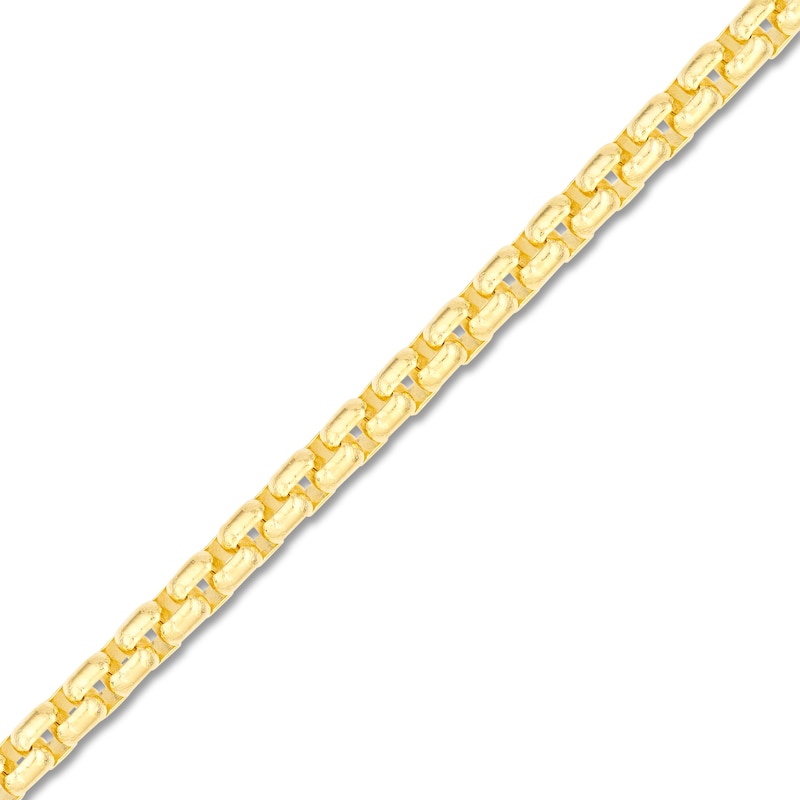 Main Image 2 of Solid Round Box Chain Necklace 14K Yellow Gold 22&quot; 3.95mm