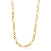 Thumbnail Image 1 of Solid Flat Figaro Chain Necklace 14K Yellow Gold 24&quot; 8.4mm