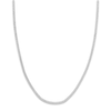 Thumbnail Image 1 of Men's Solid Open Curb Necklace 14K White Gold 16&quot; 2.7mm