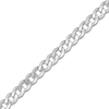 Thumbnail Image 2 of Men's Solid Open Curb Necklace 14K White Gold 16&quot; 2.7mm