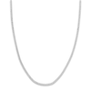 Thumbnail Image 1 of Men's Solid Open Curb Necklace 14K White Gold 18&quot; 2.7mm