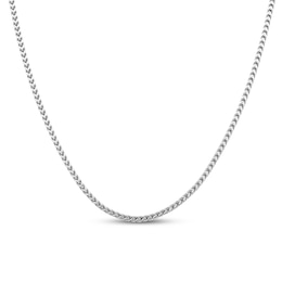 Solid Franco Chain Necklace Ion-Plated Stainless Steel 22&quot; 2.5mm