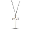 Thumbnail Image 2 of Cross Necklace Stainless Steel 24&quot;