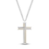 Thumbnail Image 3 of Cross Necklace Stainless Steel 24&quot;