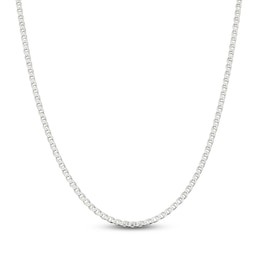 Solid Mariner Link Chain Necklace Sterling Silver 22" 3.15mm