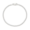 Thumbnail Image 1 of Solid Diamond-Cut Rope Chain Bracelet Sterling Silver 7&quot; 2.25mm