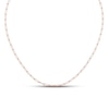 Thumbnail Image 0 of Hollow Polished Paperclip Link Necklace 14K Rose Gold 2.6mm 18"