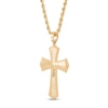 Thumbnail Image 1 of Cross Rope Chain Necklace 10K Yellow Gold 22"