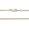 Thumbnail Image 3 of Solid Paperclip Necklace 14K Yellow Gold 18&quot; 1.3mm