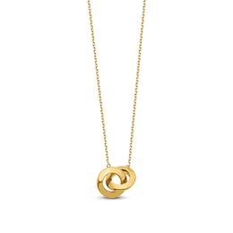 Circle Necklace 14K Yellow Gold 17&quot;