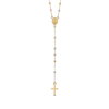 Thumbnail Image 0 of Cross Rosary Necklace 14K Tri-Tone Gold 17"