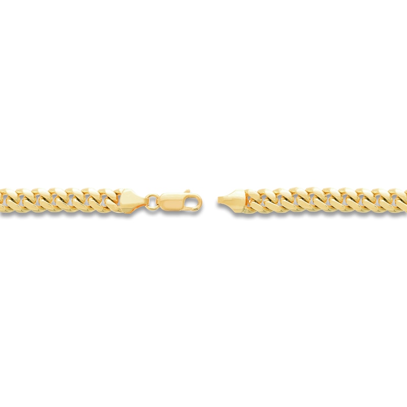 Main Image 3 of Solid Curb Chain Necklace 14K Yellow Gold 24&quot; 7.8mm