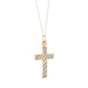 Thumbnail Image 3 of Cross Necklace 10K Yellow Gold 18&quot;