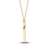 Thumbnail Image 1 of Shy Creation Cross Necklace Diamond Accents 14K Yellow Gold SC55021364