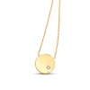 Thumbnail Image 1 of Round Pendant Necklace Diamond Accent 14K Yellow Gold 18&quot;