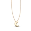 Thumbnail Image 1 of Moon Necklace Diamond Accents 14K Yellow Gold 18&quot;