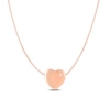 Thumbnail Image 1 of Heart Necklace Diamond Accents 14K Rose Gold 17&quot;